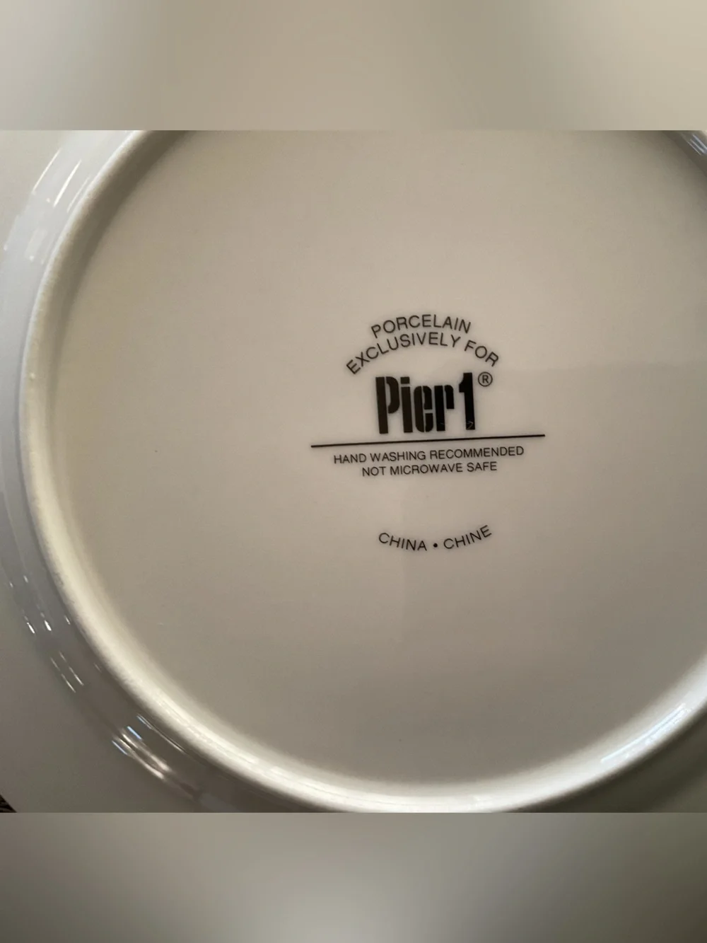 Pier 1 Vintage 1990 Martini Theme Appetizer/Canape Porcelain Plates Set of 4